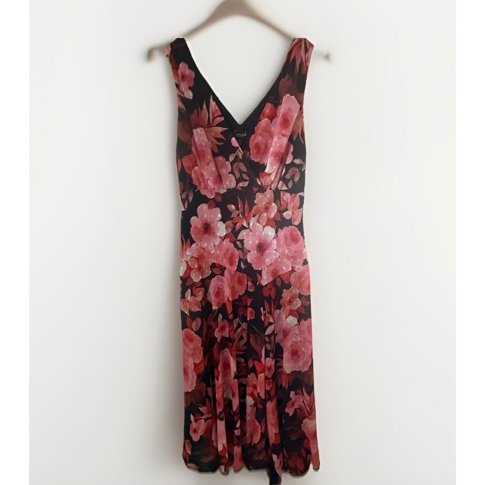 Connected Maxi Pink Black Babydoll Bloomcore Fairy Y2K Romantic Siren Dress 14